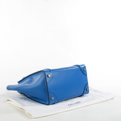Celine Palmelato Mini Luggage Electric Blue 4 of 8