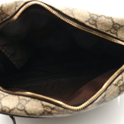 Gucci GG Plus Monogram Selleria Calfskin Medium Messenger Bag Beige Ebony Cocoa Dark Chocolate 5 of 8