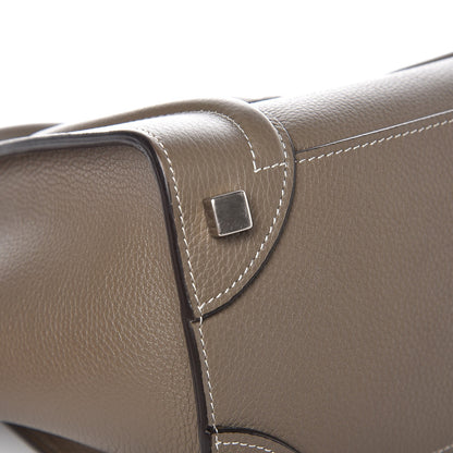 Celine Drummed Calfskin Micro Luggage Souris 21 of 25