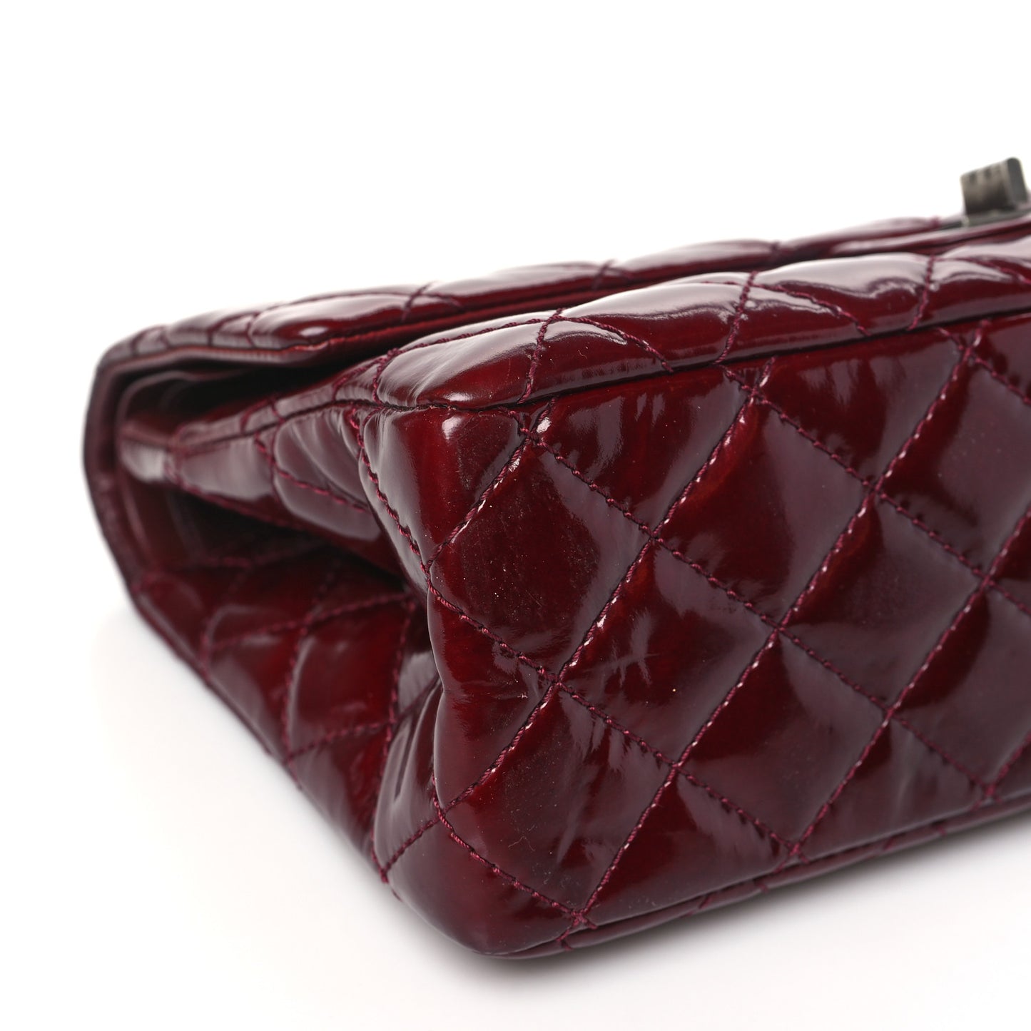 Patent Quilted 2.55 Reissue 226 Flap Burgundy