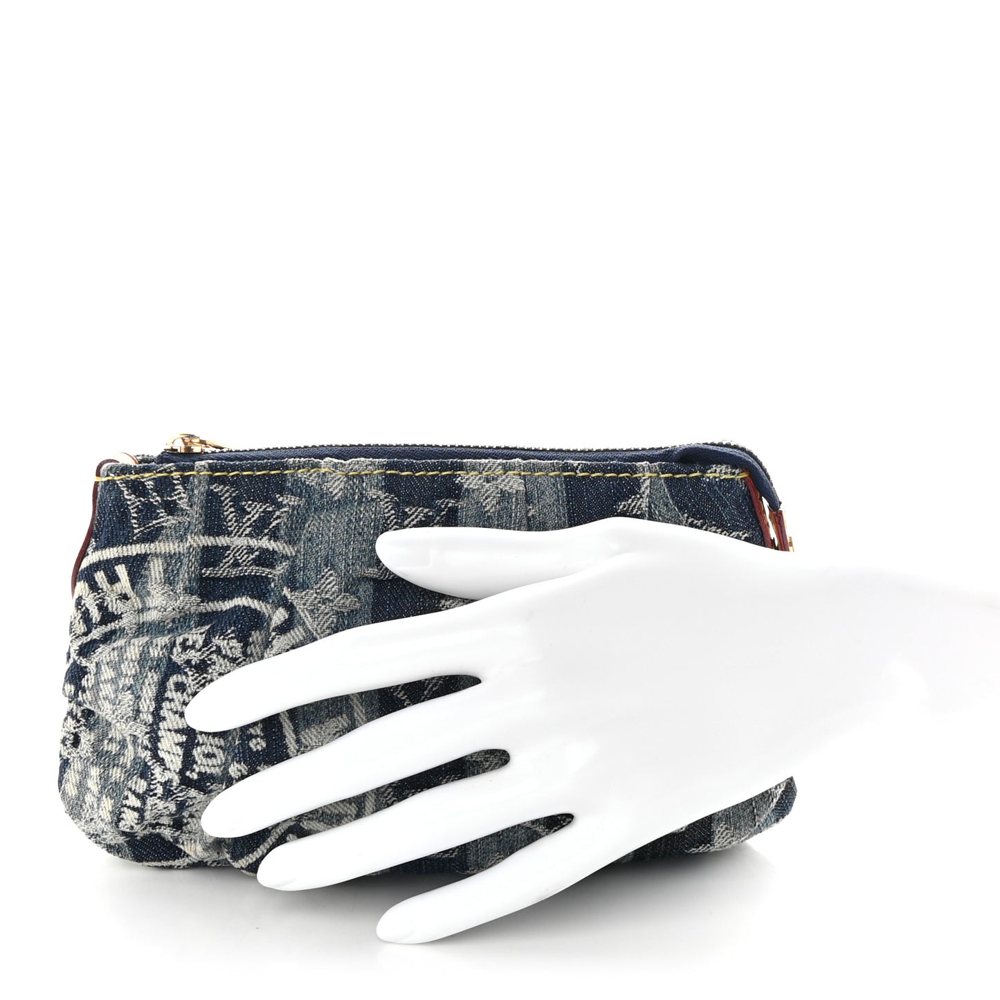 Denim Raye Trousse Cosmetic Pouch