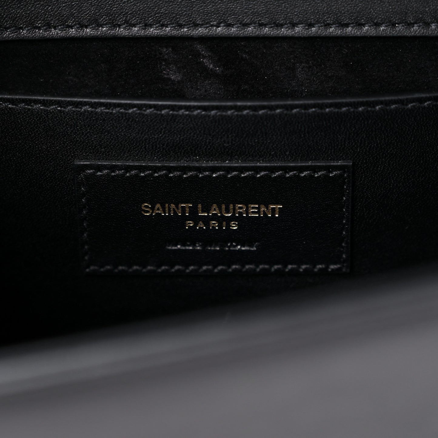 Smooth Calfskin Medium Classic Monogram Kate Tassel Satchel Black