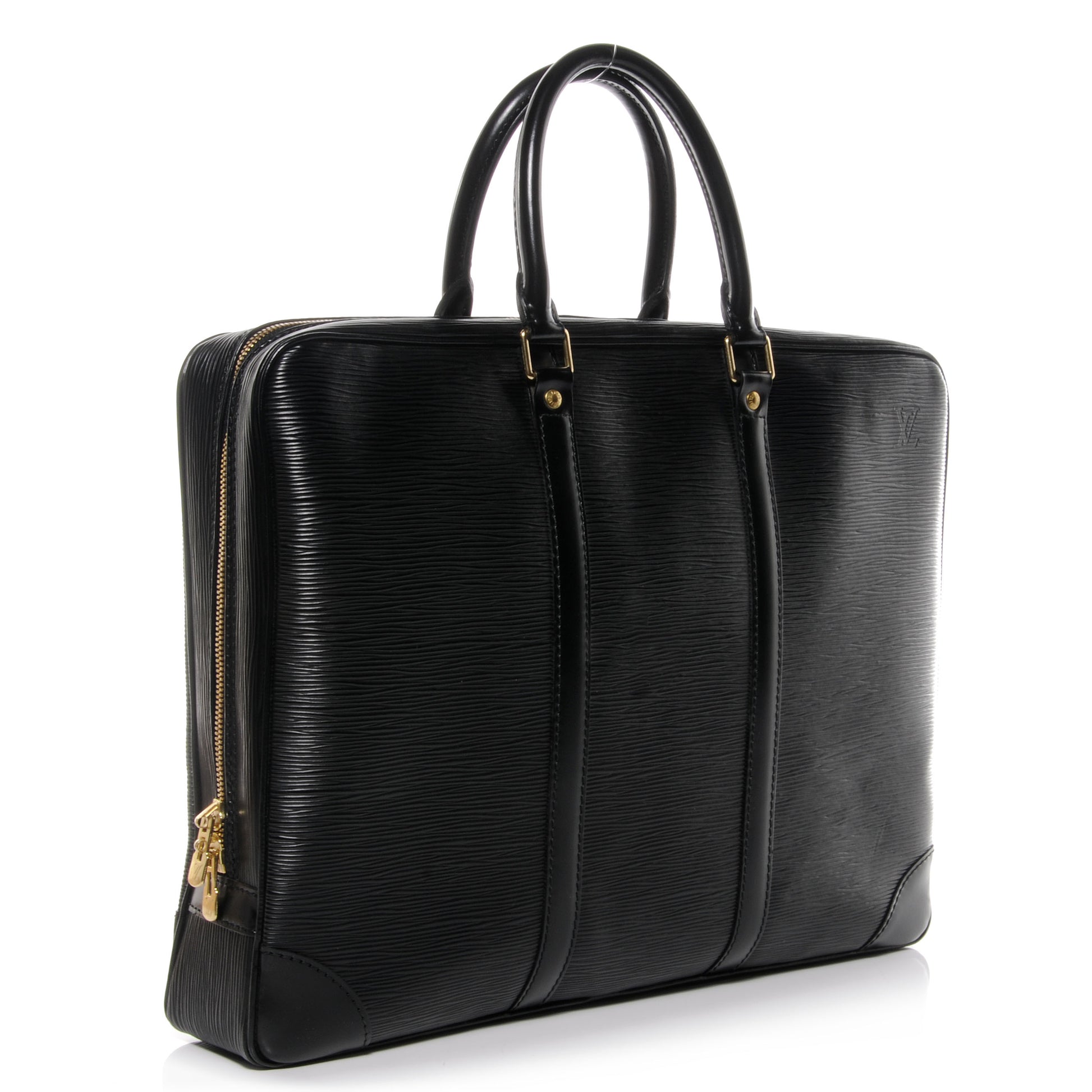 Louis Vuitton Epi Porte-Documents Voyage Briefcase Black 3 of 7