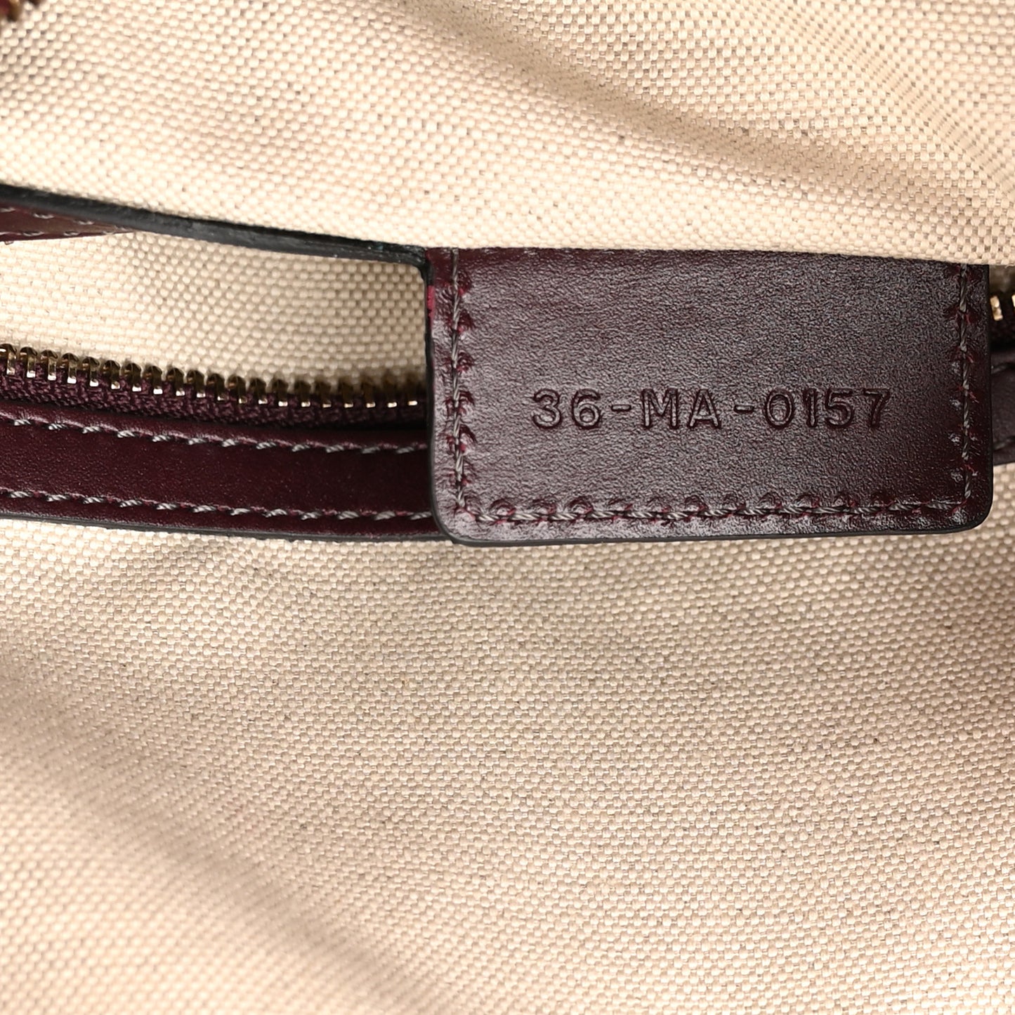 Oblique Boston Bag Bordeaux
