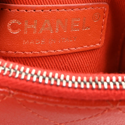 Chanel Shiny Calfskin Goatskin Quilted Small Coco Curve Messenger Flap Red 6 of 10