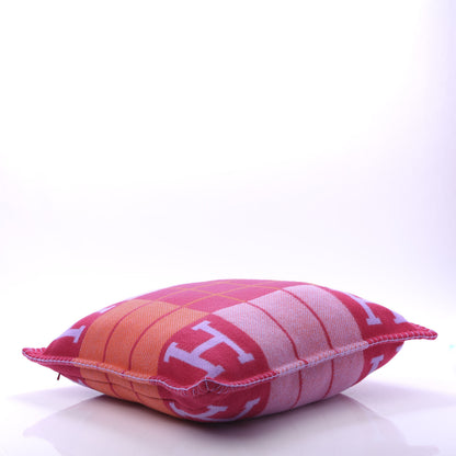 Hermes Wool Cashmere Avalon III Pillow PM Fuchsia Geranium 3 of 5