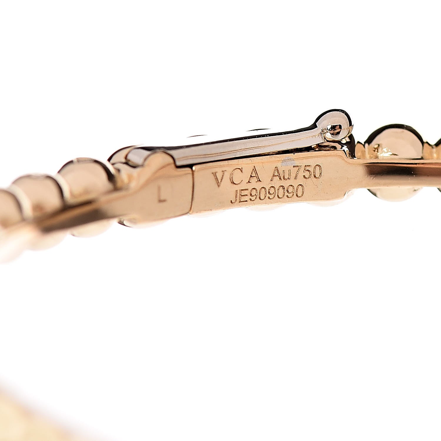 Van Cleef & Arpels 18K Yellow Gold Perlee Pearls of Gold Bracelet L 4 of 5