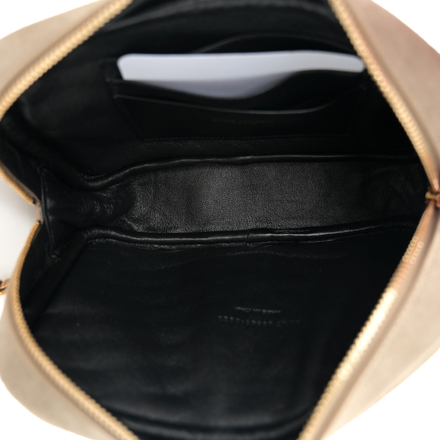 Saint Laurent Suede Matelasse Monogram Mini Lou Camera Bag Matte Gold 5 of 11