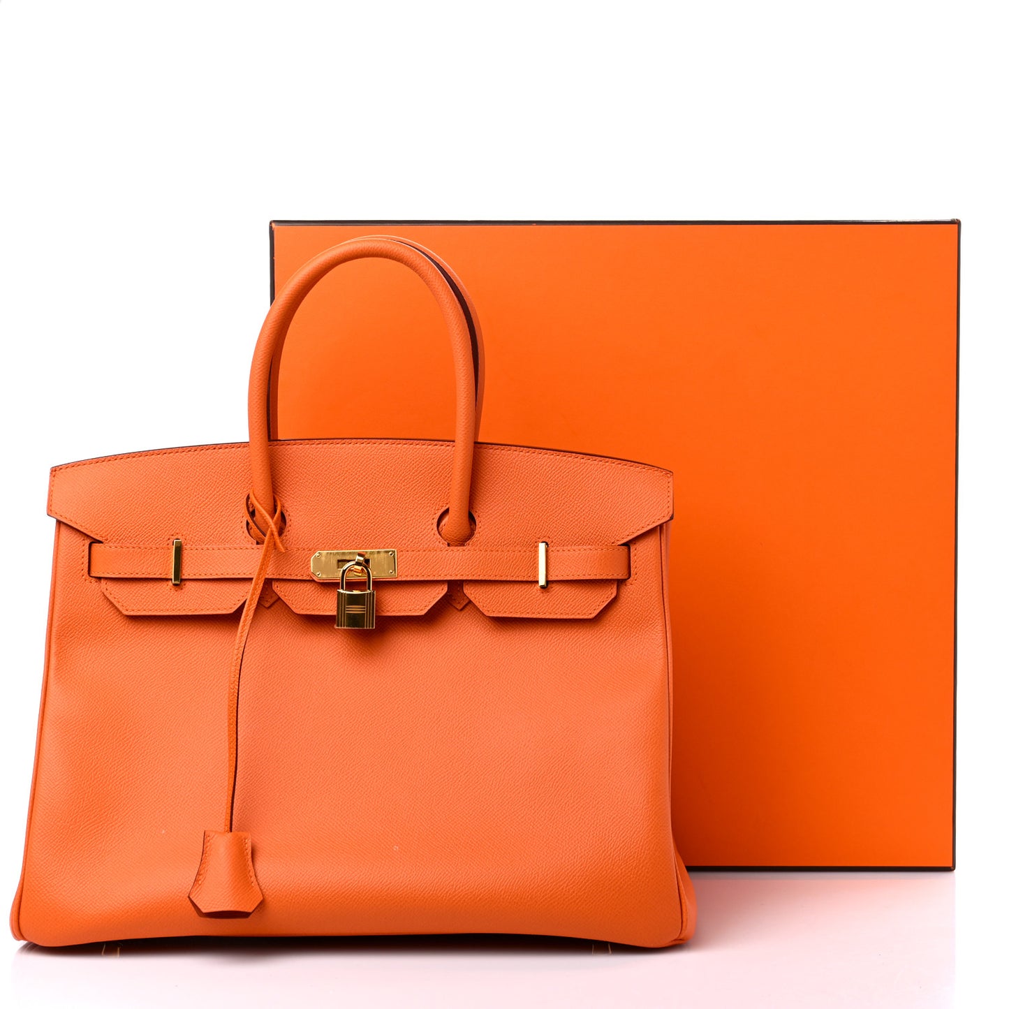 Epsom Birkin 35 Orange