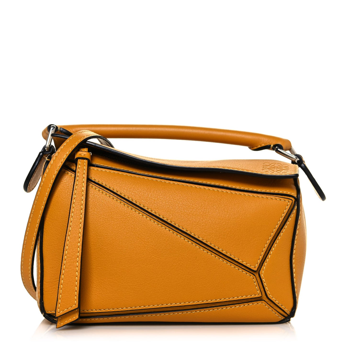 Calfskin Mini Puzzle Bag Narcisus Yellow
