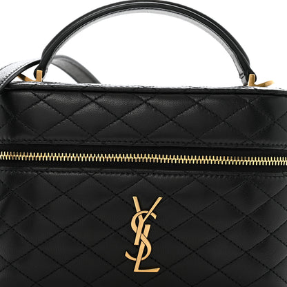 Saint Laurent Lambskin Quilted Mini Gaby Vanity Case Black 7 of 12