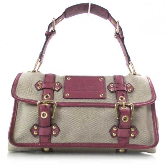 Louis Vuitton Trianon Ostrich Sac Express GM Lilac 1 of 10
