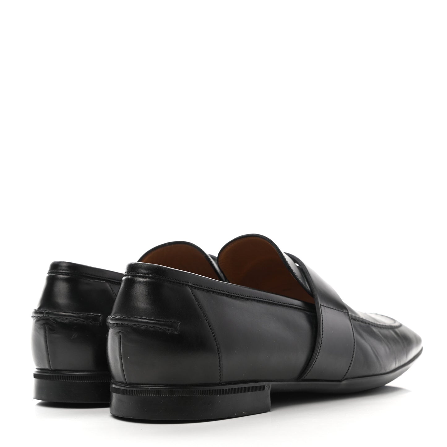 Calfskin Interlocking G Mens Loafers 9.5 Black