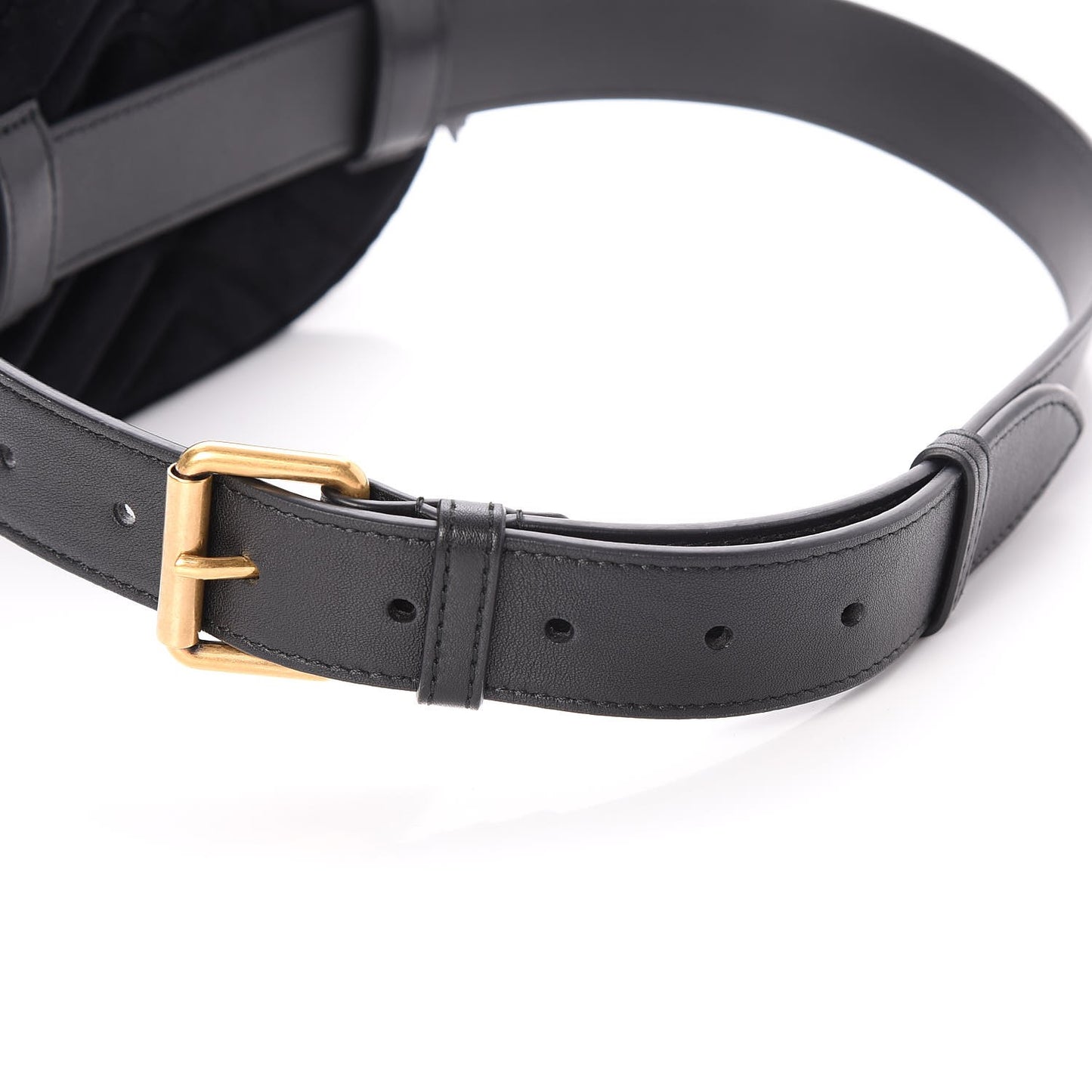 Velvet Matelasse GG Marmont Belt Bag 75 30 Black