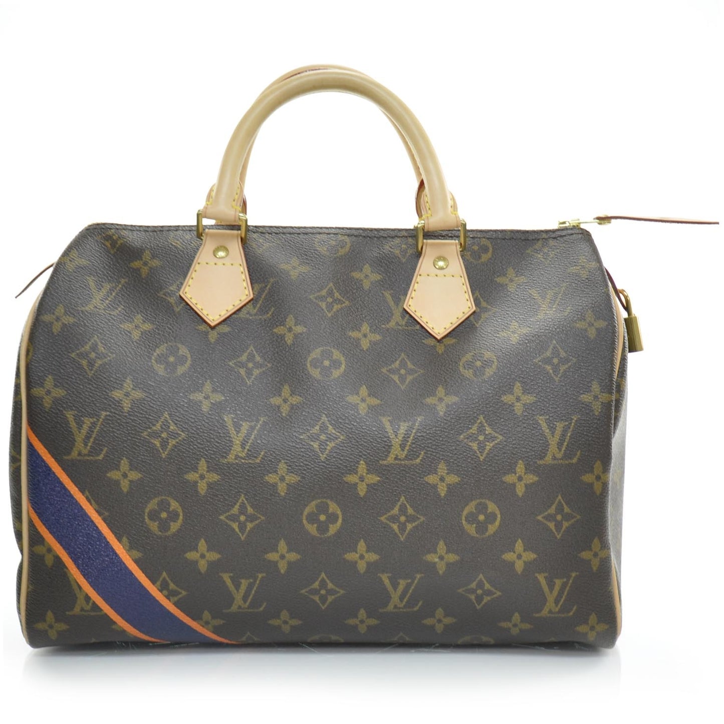Monogram My LV Heritage Speedy 30 Blue Marine and Orange