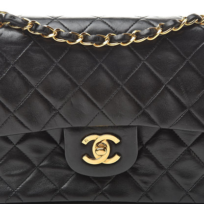 Chanel Lambskin Quilted Small Double Flap Black 9 of 15