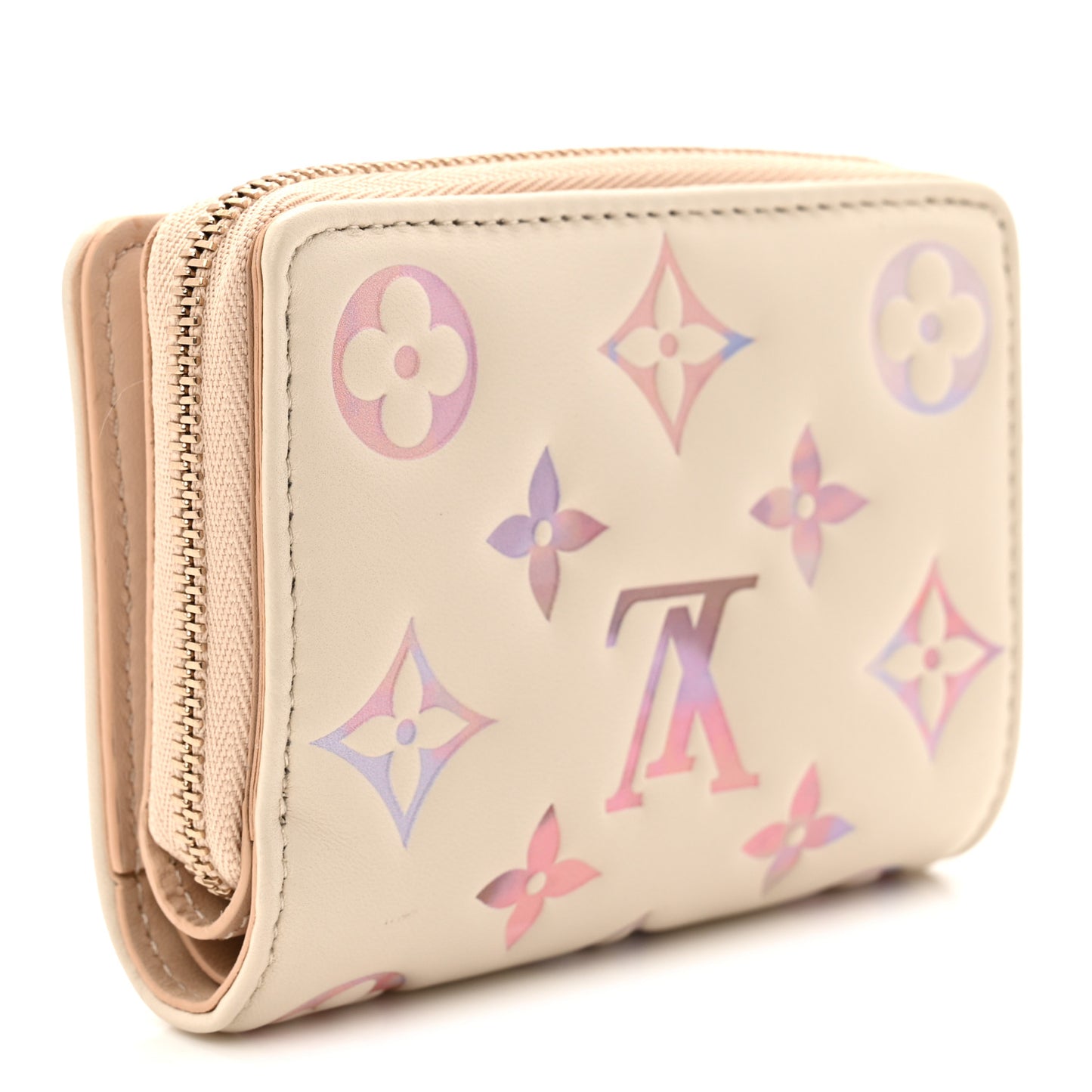 Lambskin Embossed Monogram Lou Coussin Wallet Dream