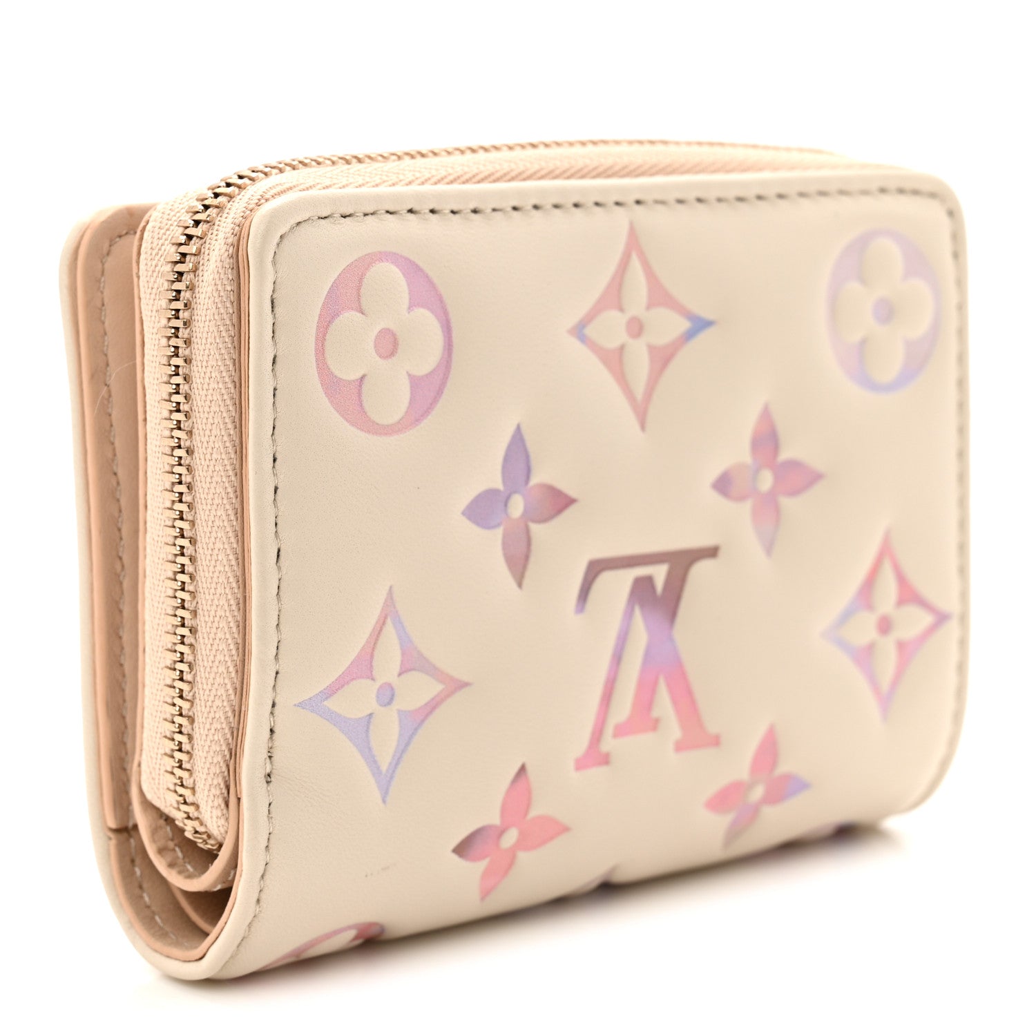 Louis Vuitton Lambskin Embossed Monogram Lou Coussin Wallet Dream 3 of 7