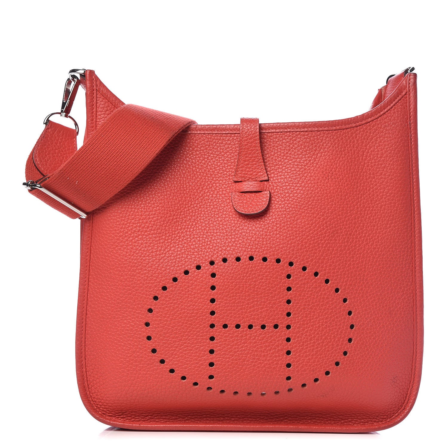 Hermes Taurillon Clemence Evelyne III PM Rouge Pivoine 1 of 25