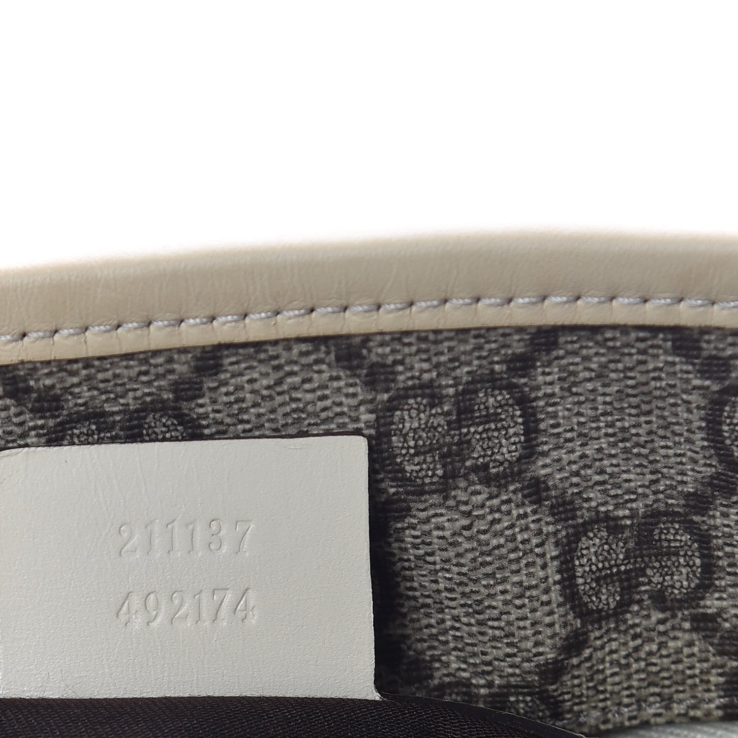 Gucci GG Supreme Monogram Medium Zippered Shopping Tote Off White 7 of 9