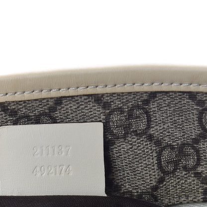 Gucci GG Supreme Monogram Medium Zippered Shopping Tote Off White 7 of 9