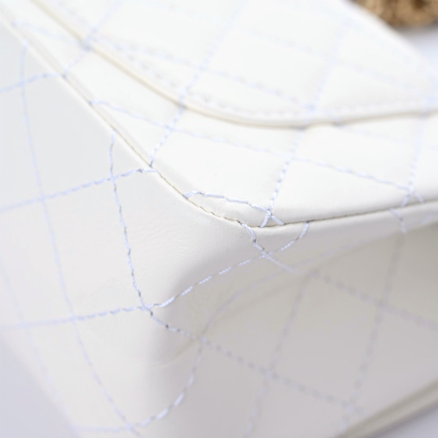 Chanel Aged Calfskin Quilted 2.55 Reissue Mini Flap White 9 of 12