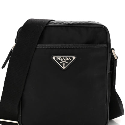 Prada Tessuto Nylon Saffiano Crossbody Black 8 of 14