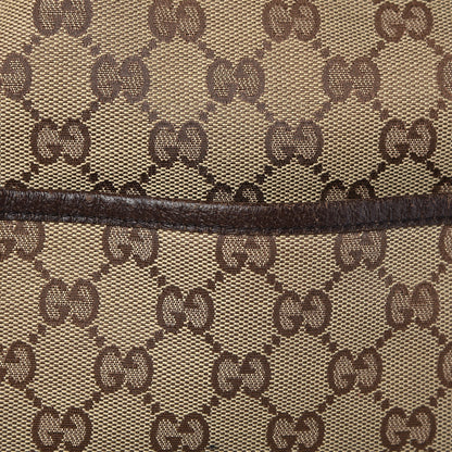 Gucci Monogram Natural Pigskin Large Diaper Bag Beige Ebony Cocoa Dark Chocolate 11 of 11