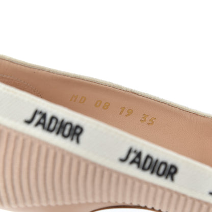 Christian Dior Technical Canvas Ribbon Embroidered J'Adior 65mm Pumps 35 Powder Nude 8 of 15