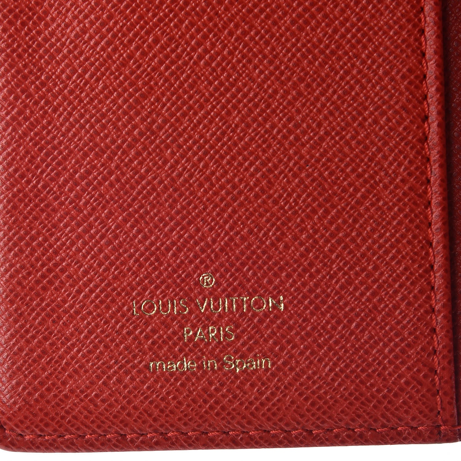 Louis Vuitton Monogram Groom Small Ring Agenda Cover Red 6 of 6
