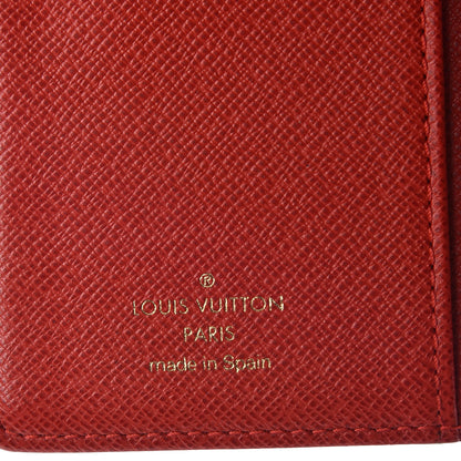 Louis Vuitton Monogram Groom Small Ring Agenda Cover Red 6 of 6