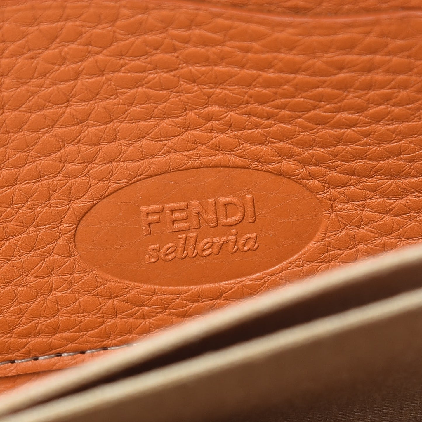 Cuoio Romano Selleria Zip Around Wallet Orange