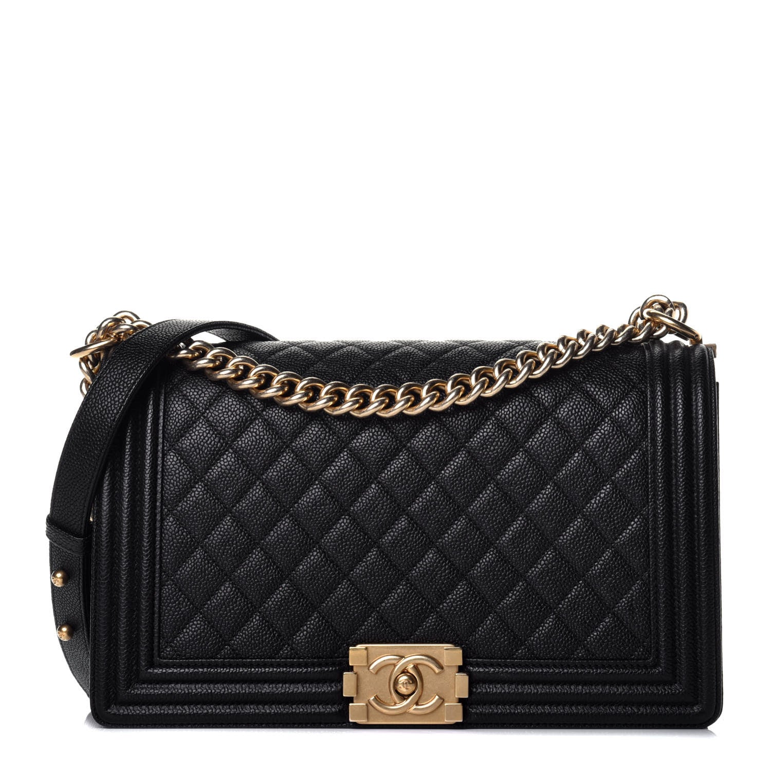 Chanel Caviar Quilted New Medium Boy Flap Black 1 of 10