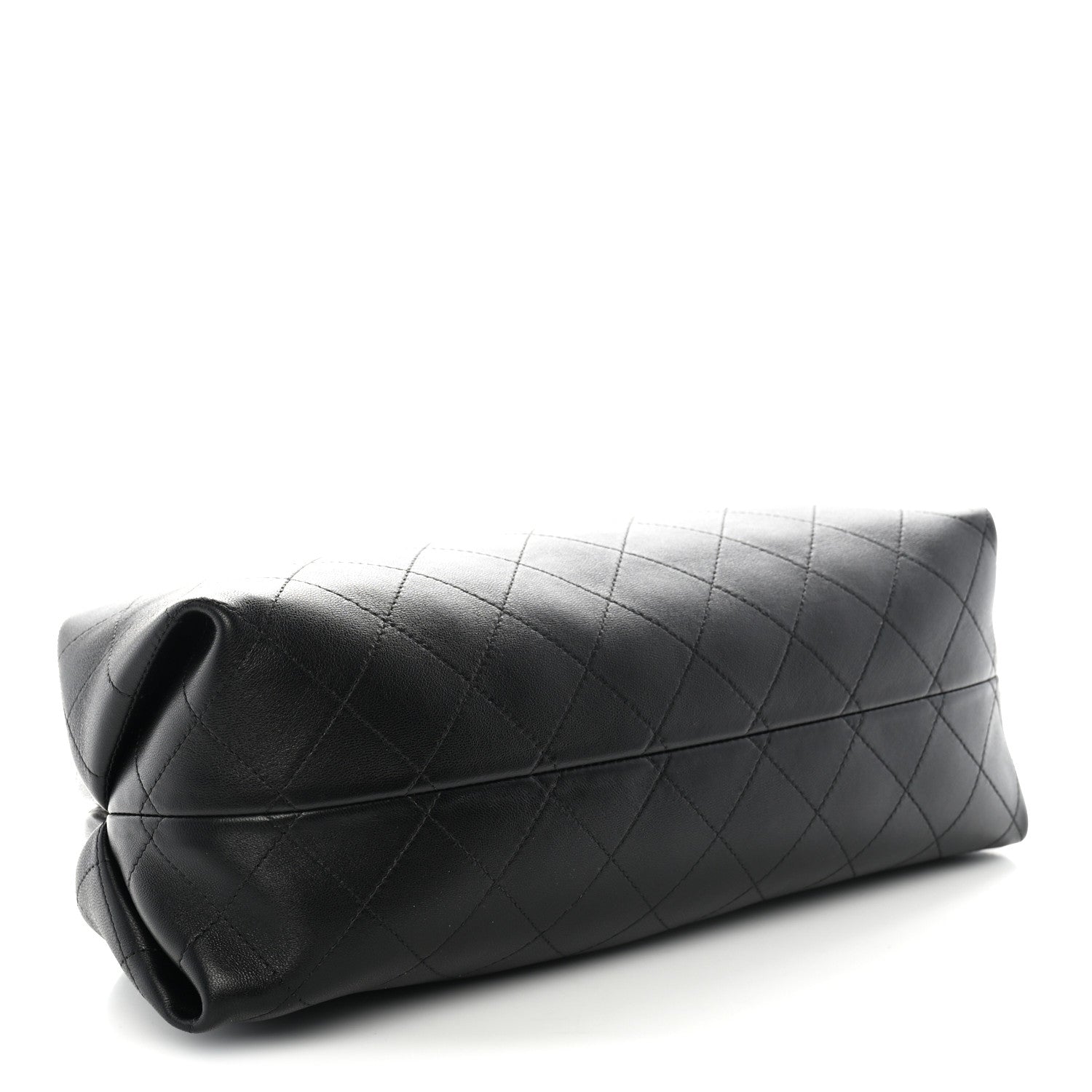 Chanel Lambskin Stitched Clutch With Chain Black 4 of 11