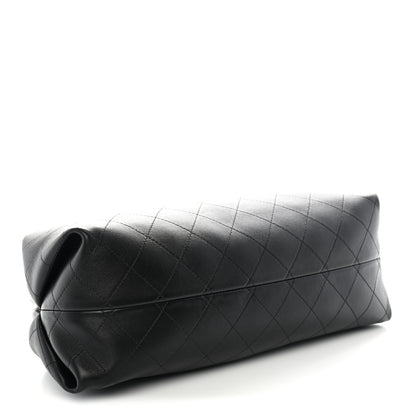 Chanel Lambskin Stitched Clutch With Chain Black 4 of 11