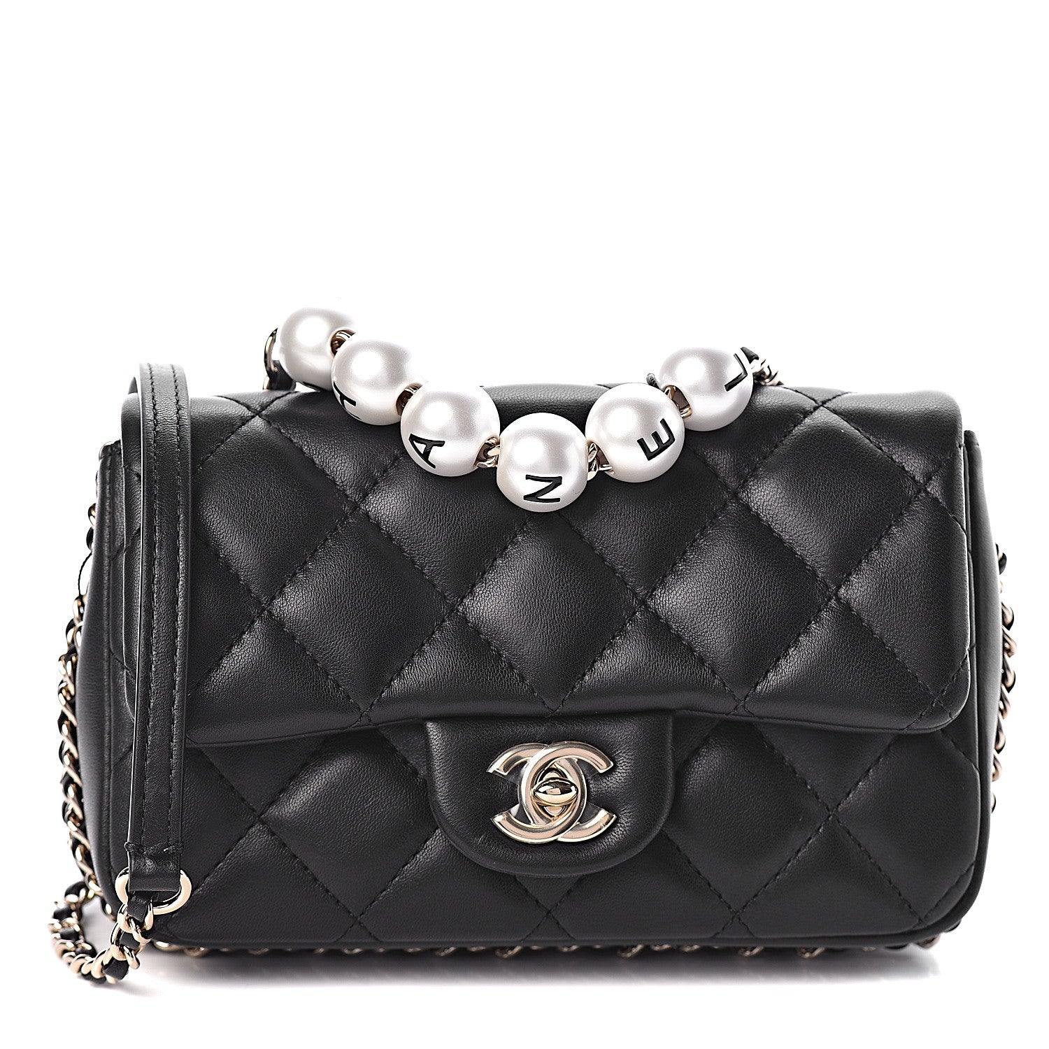 Chanel Lambskin Quilted Mini My Precious Flap Black 1 of 11