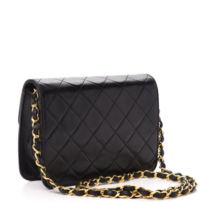 Chanel Lambskin Quilted Mini Square Flap Bag Black 3 of 10