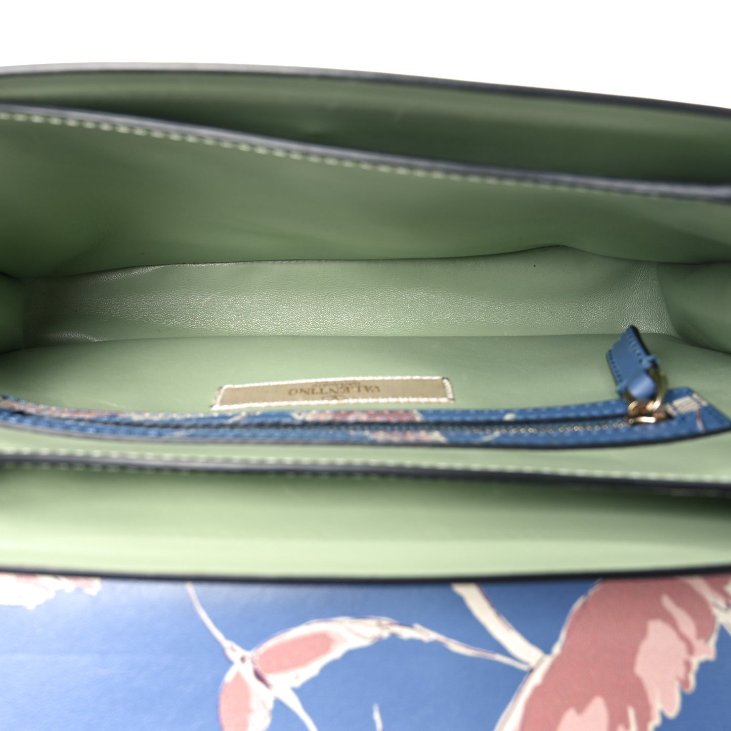 Calfskin Garden Couture Printed Mime Crossbody Multicolor