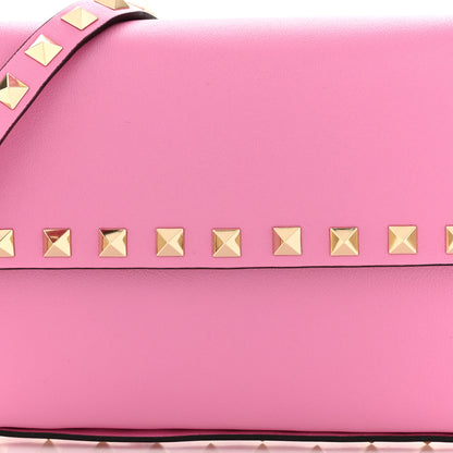 Valentino Garavani Vitello Rockstud Crossbody Pouch Dawn Pink 7 of 10