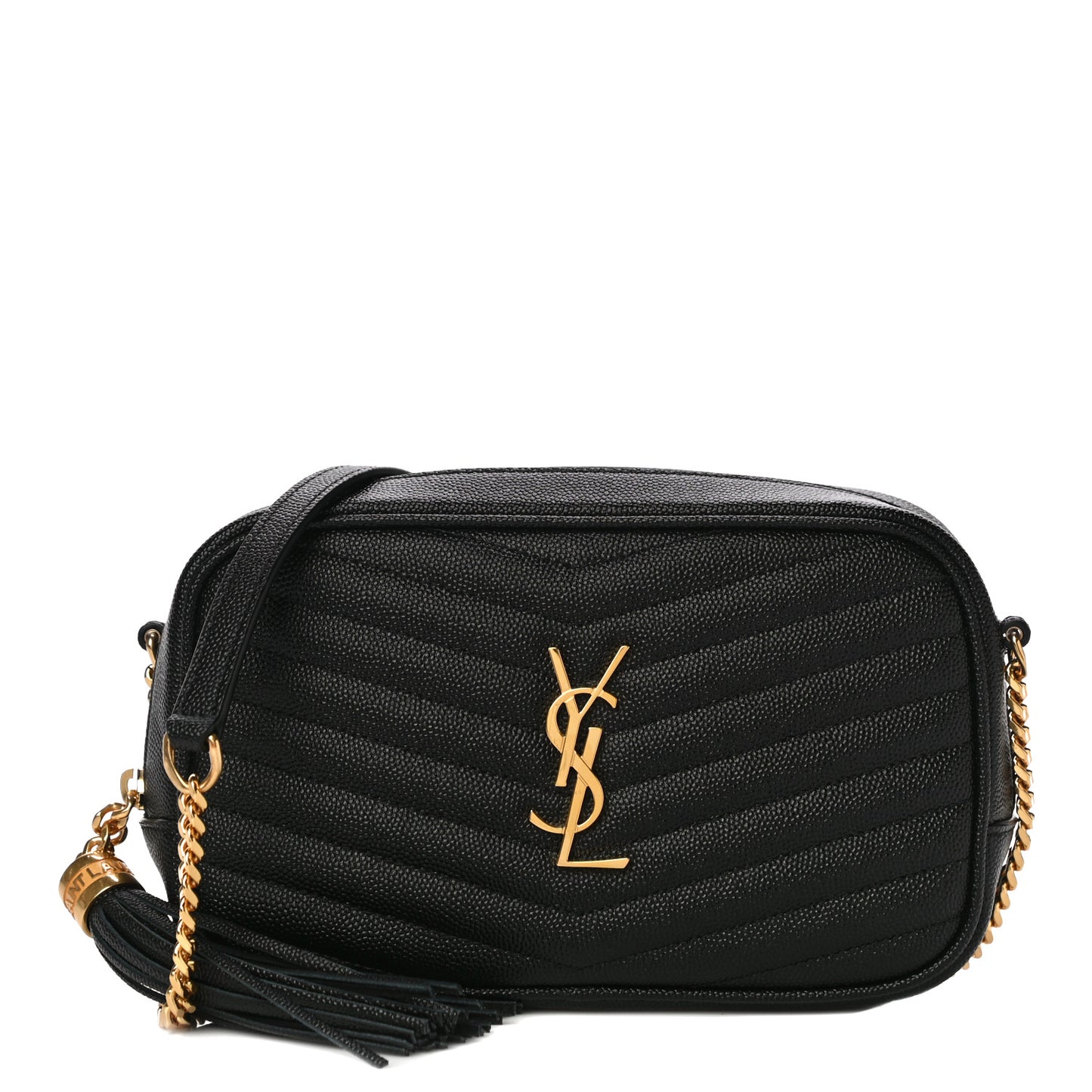 Grain De Poudre Matelasse Monogram Mini Lou Camera Bag Black