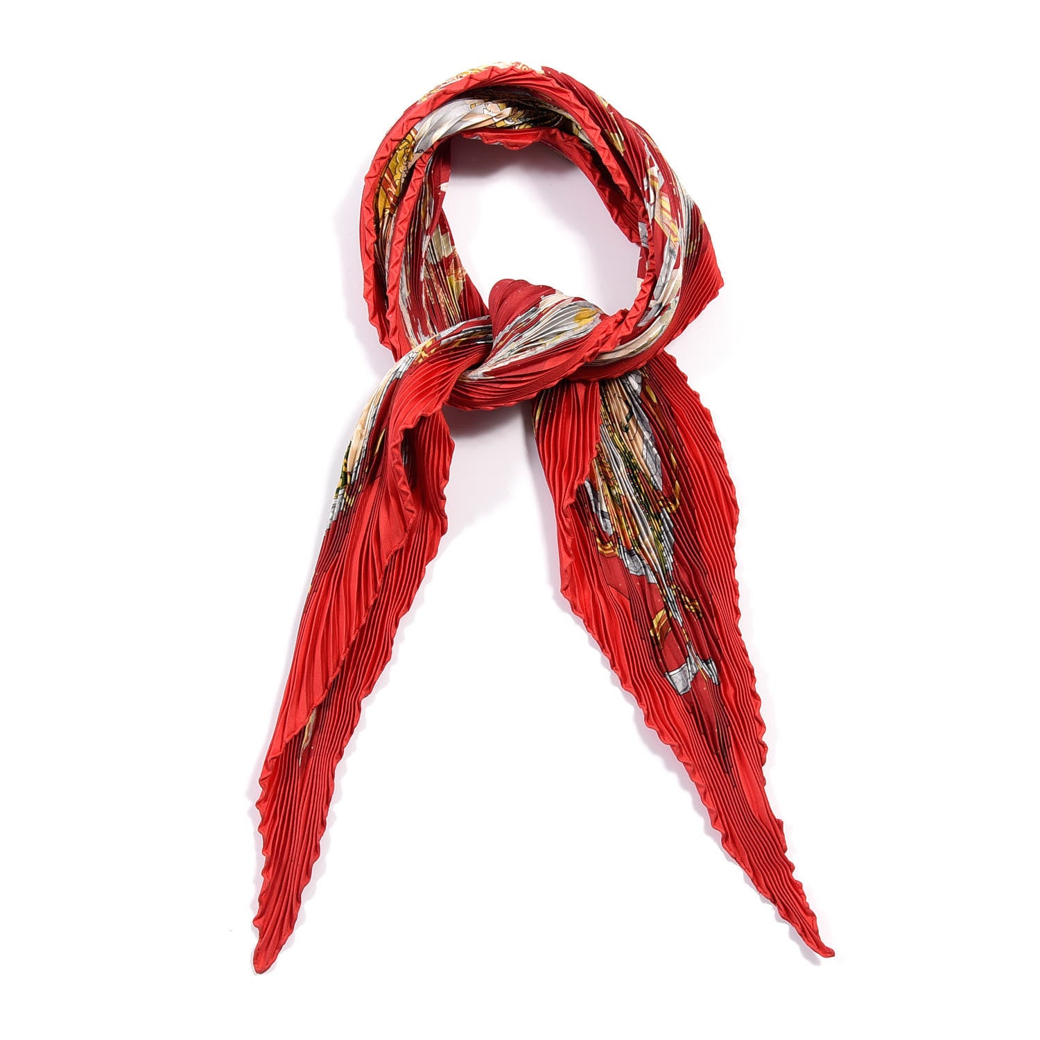 Hermes Silk Plisse Pythagore Scarf 90 2 of 7