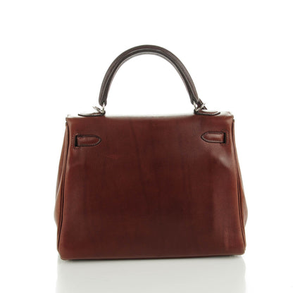 Hermes Veau Evergrain Kelly Retourne 25 Havane 4 of 23