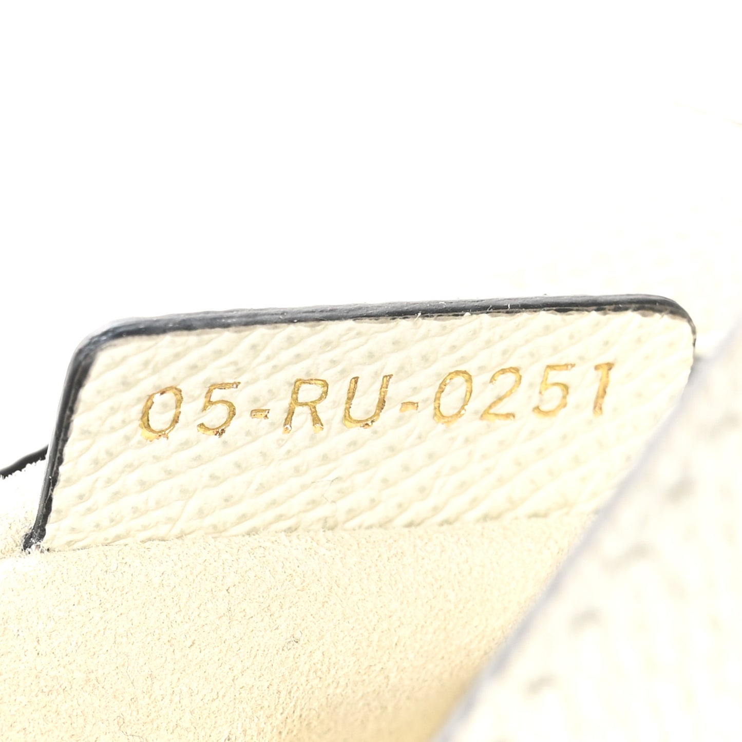 Grained Calfskin Mini Saddle Bag White