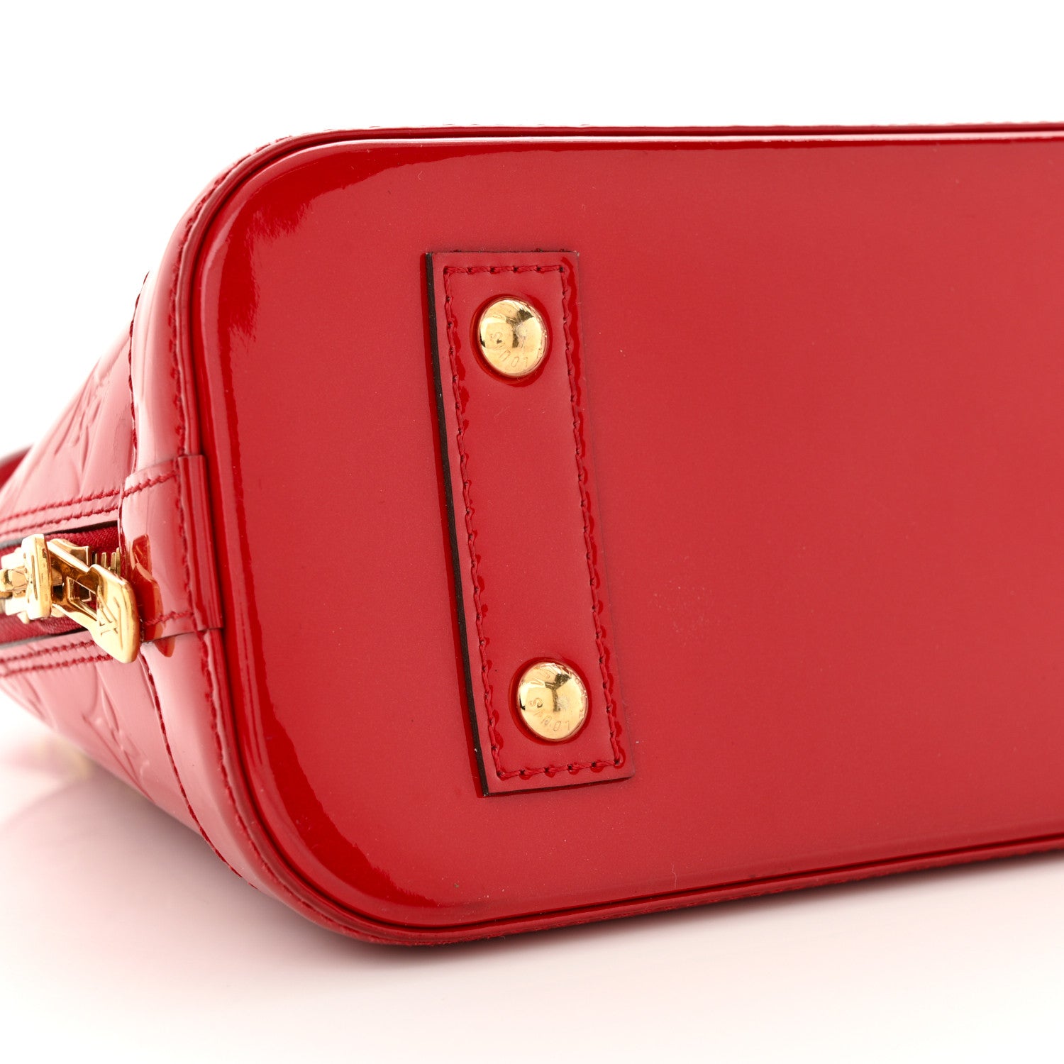 Louis Vuitton Vernis Alma BB Cherry 8 of 10