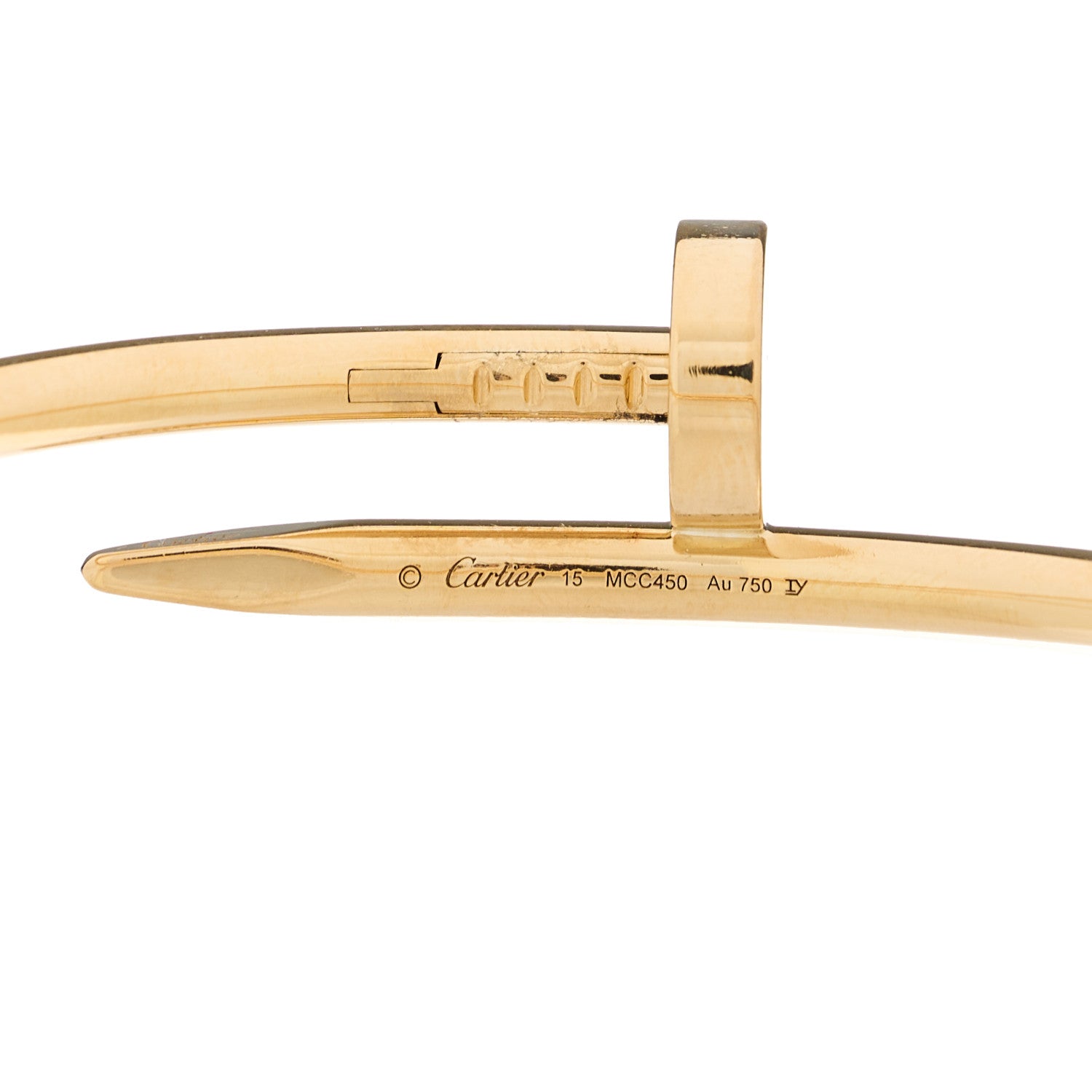 Cartier 18K Yellow Gold Juste Un Clou Bracelet 15 3 of 4