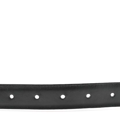 Celine Box Calfskin Medium 25mm Triomphe Belt 80 32 Black 4 of 8