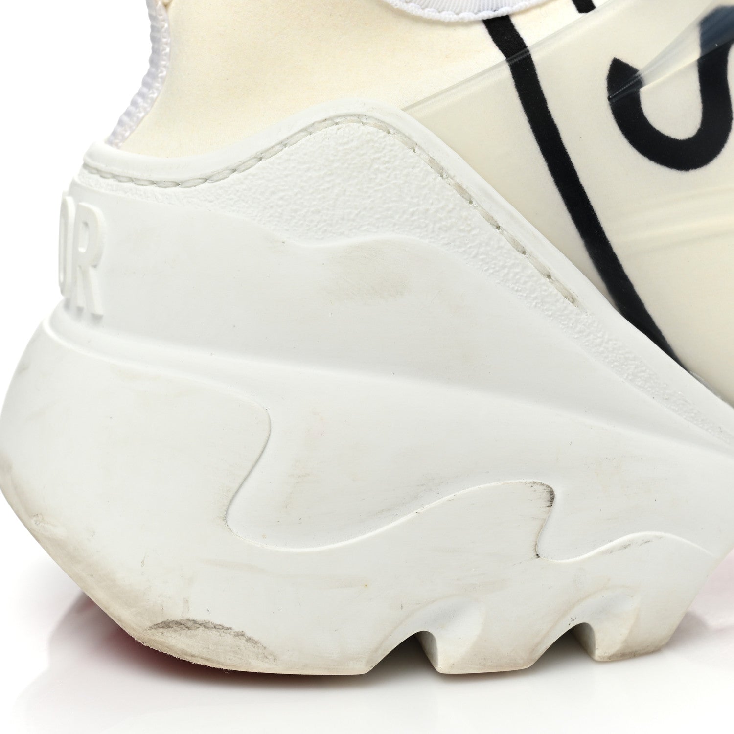 Christian Dior Neoprene Rubber Union Print Womens D-Connect Sneakers 40 Off White 15 of 21