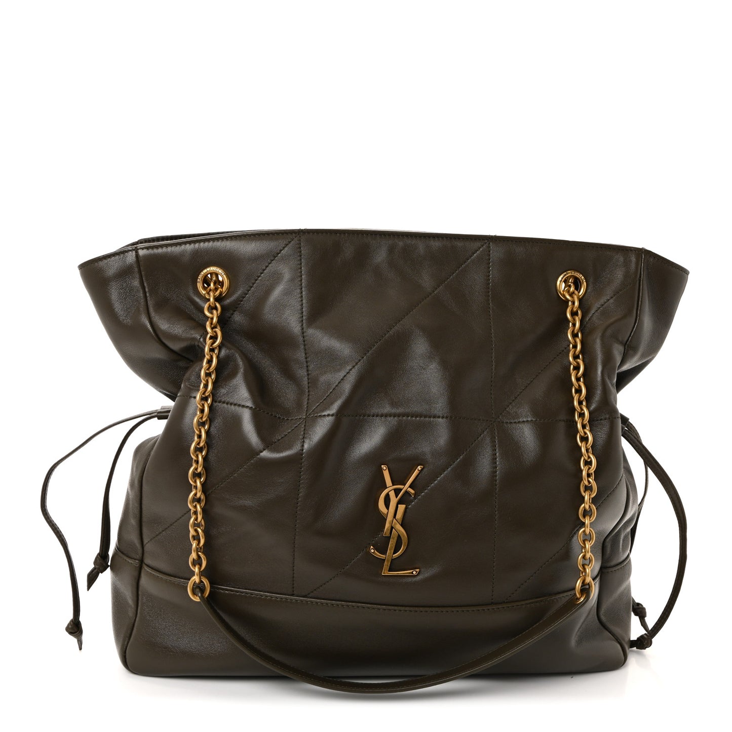 Lambskin Medium Jamie Shopping Tote Light Musk