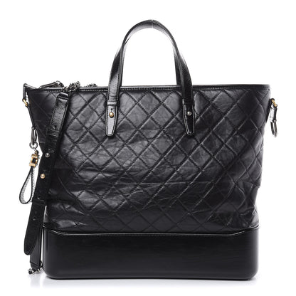 Chanel Calfskin Quilted Large Gabrielle Shopping Tote Black 1 of 10