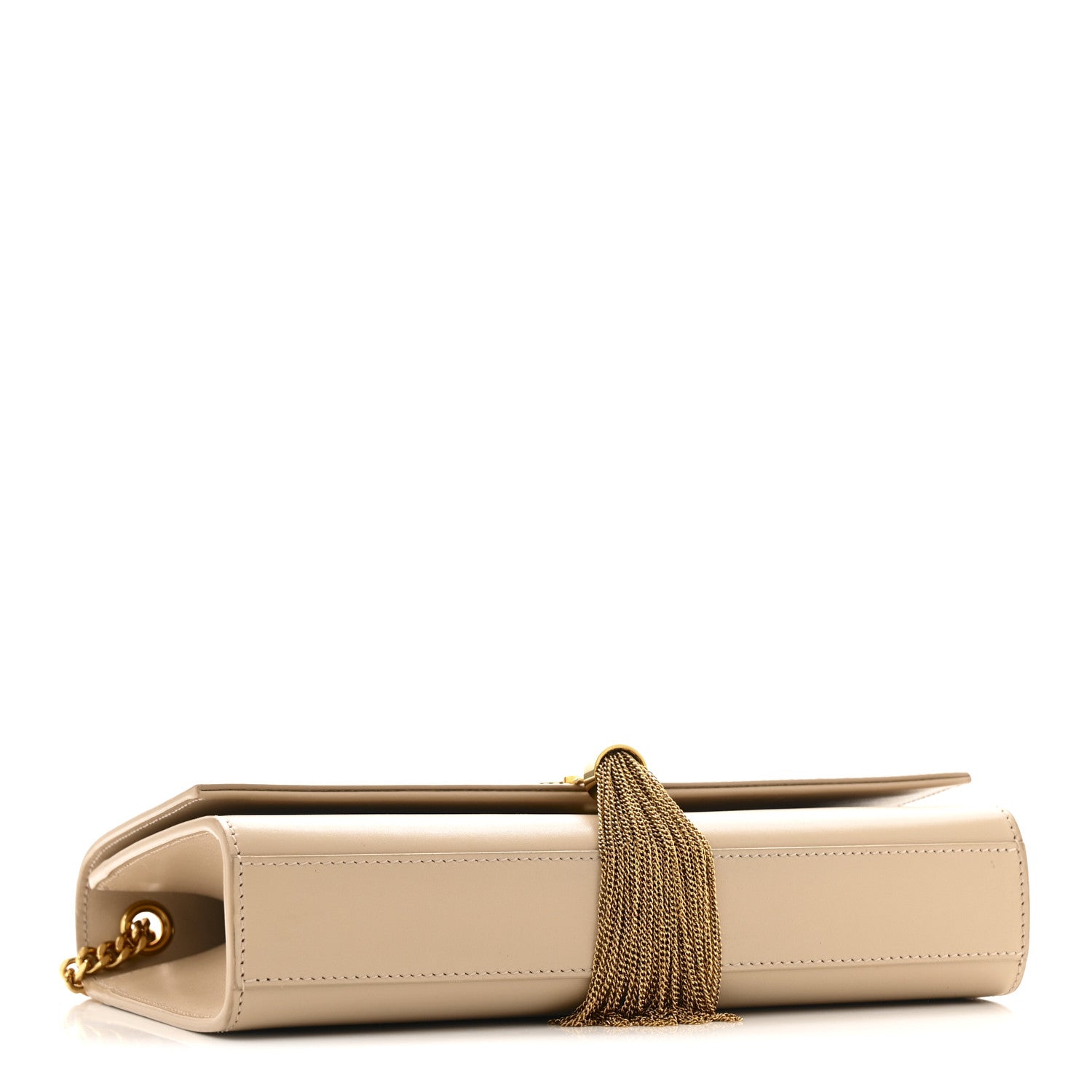 Saint Laurent Smooth Calfskin Medium Classic Monogram Kate Tassel Satchel Nude Powder 4 of 14